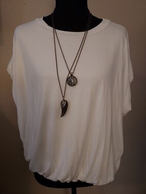 Kylie Paige Cream Balloon Hem